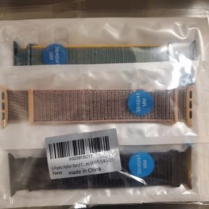 6 Pk Nylon Band Compatible iPhone Wristbands